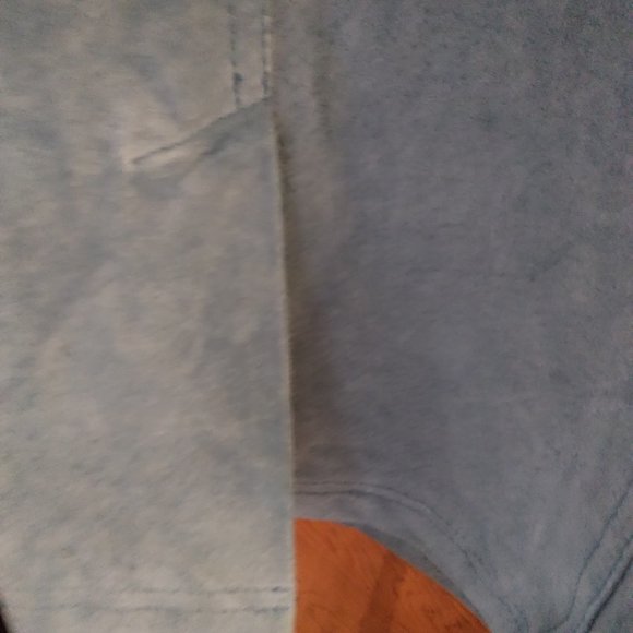 New Terry Lewis Classic Luxuries Blue Size M Double Breasted Lined Suede Coat - Picture 12 of 13